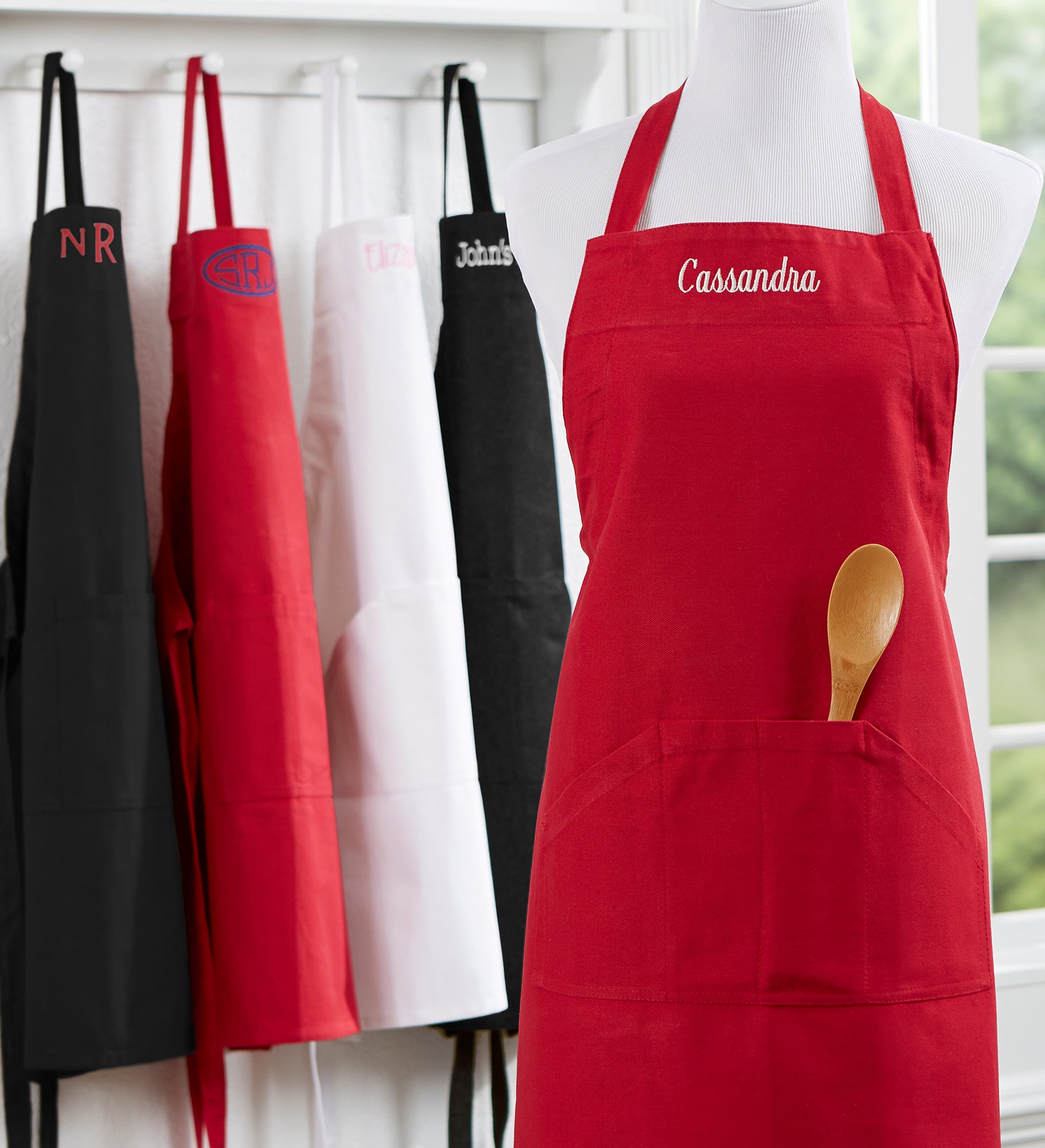 Embroidered Kitchen Apron